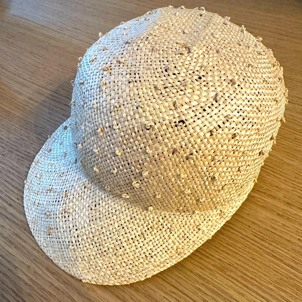 JANESSA LEONE STRAW BASEBALL CAP
